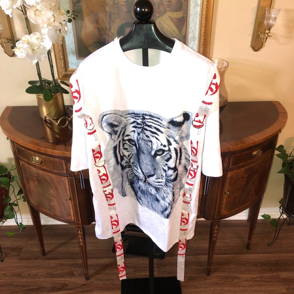 Auchan Men’s Asian Tiger T Shirt - Picture 2 of 6